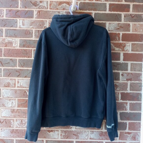 Vintage Toronto Raptors Mitchell & Ness Black Gold NBA Hoodie Size Medium - Picture 2 of 8